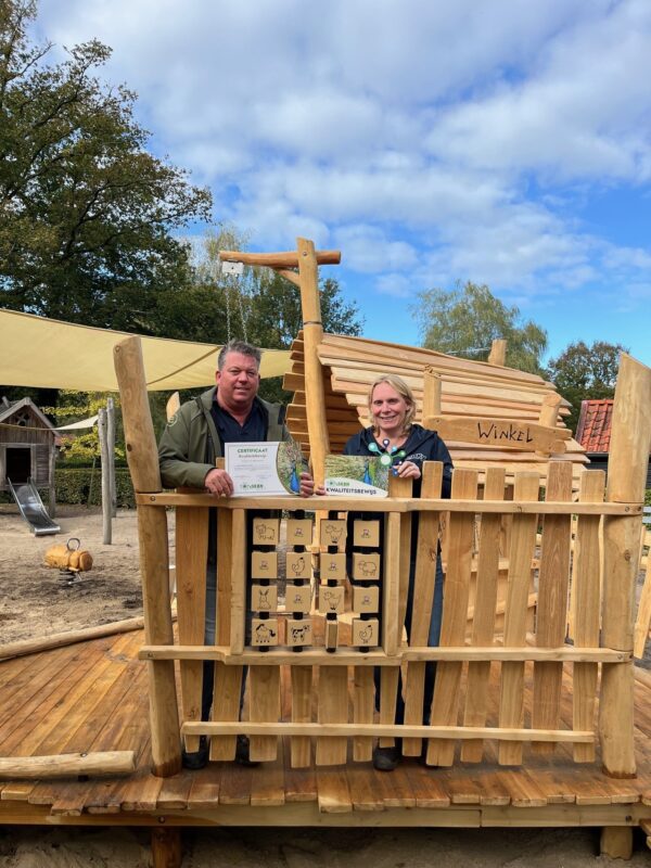 Certificaat bewijs van kwaliteit Speelboerderij Binky